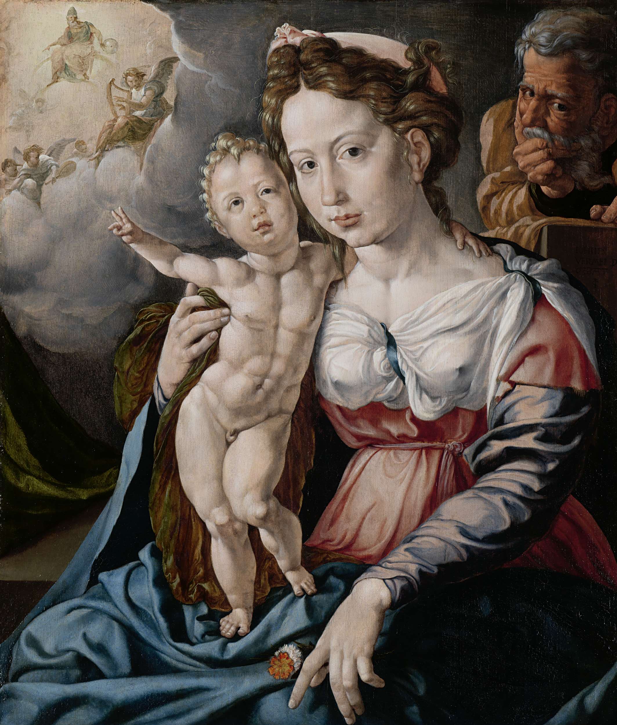 painting woman baby dutch