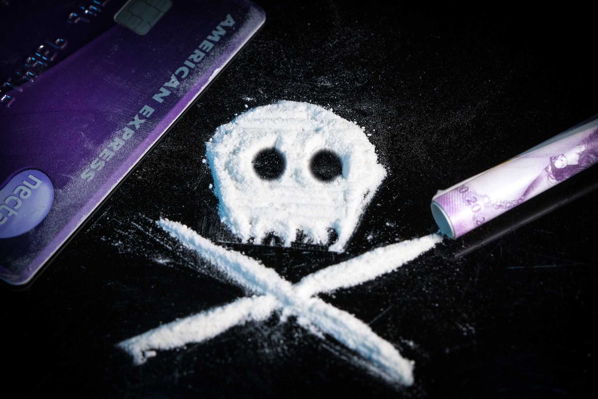 cocaine in skull