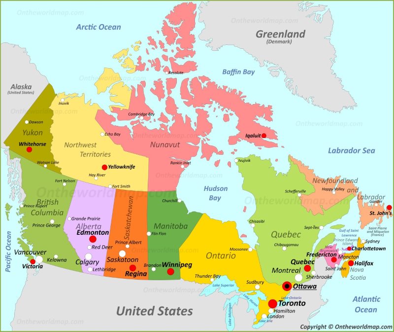 Interesting Facts About The Canada Map